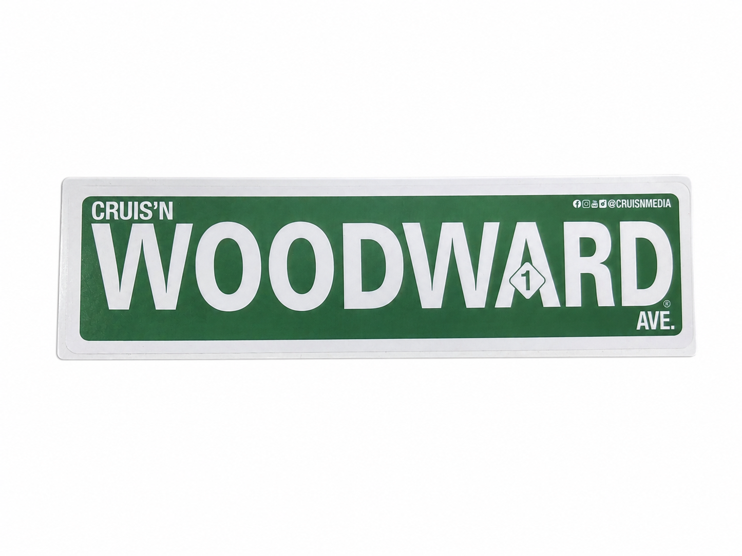 Woodward Street Sign STICKER