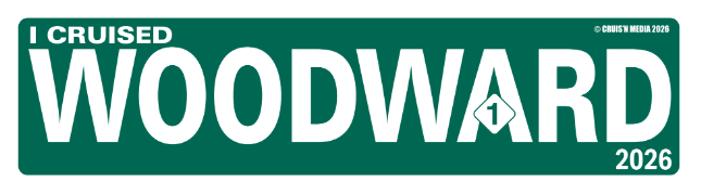 "I Cruised Woodward" 2026 Street Sign